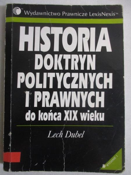 Historia doktryn politycznych i prawnych do końca XIX wieku