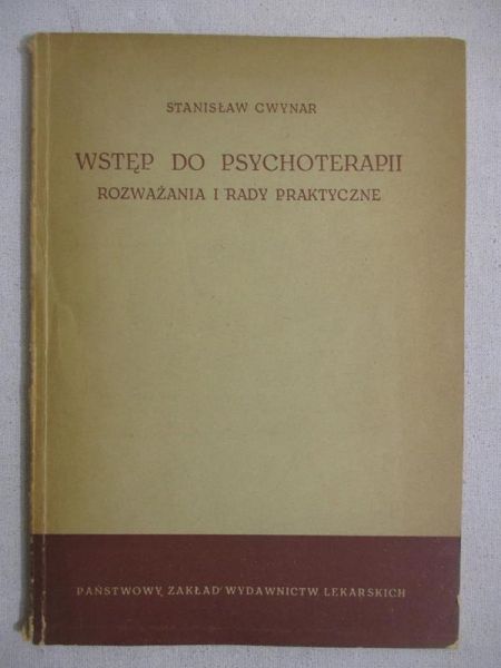 Cwynar Stanisław - Wstęp do psychoterapii