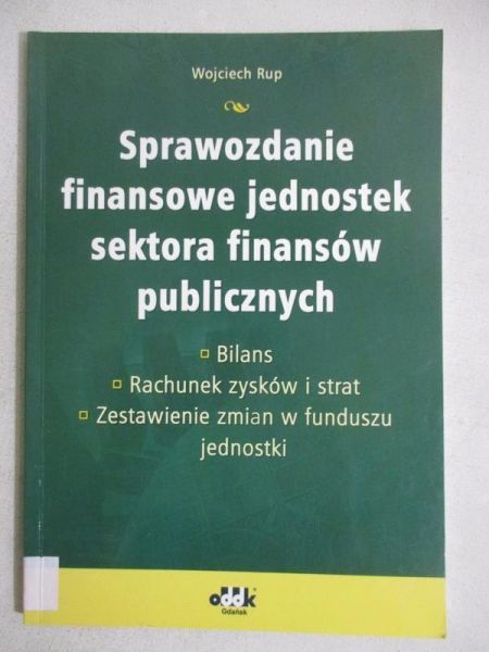 Sprawozdanie finansowe jednostek sektora finansów publicznych