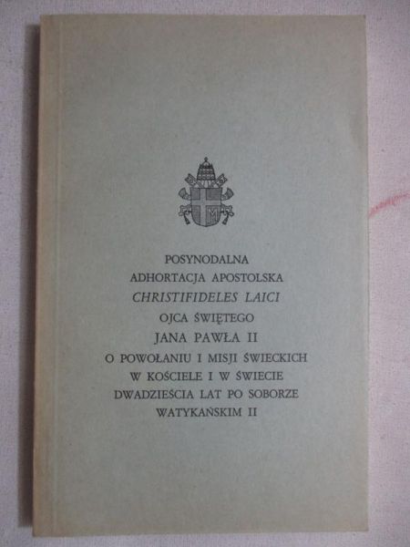 Jan - Paweł II - Posynodalna adhortacja apostolska "Christifideles Laici""