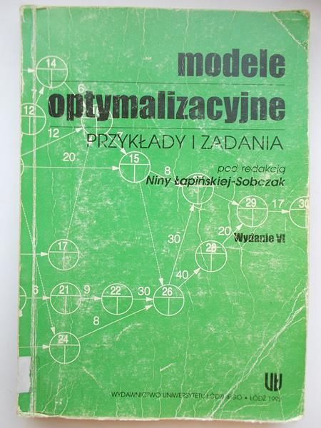 Modele optymalizacyjne.
