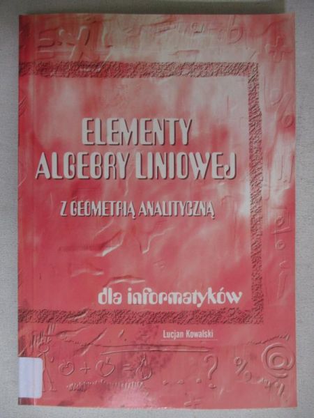 Elementy algebry liniowej
