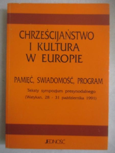 Chrześcijaństwo i kultura w Europie, pamięć, świadomość, program