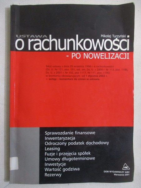 Ustawa o rachunkowości po nowelizacji