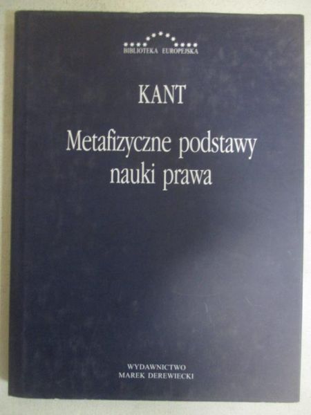 Metafizyczne podstawy nauki prawa
