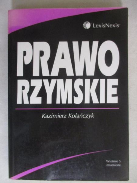 Kolańczyk Kazimierz - Prawo rzymskie