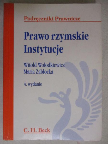 Prawo rzymskie. Instytucje