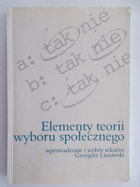 Elementy teorii wyboru społecznego