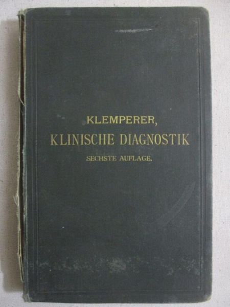 Klinischen diagnostik, 1896r.