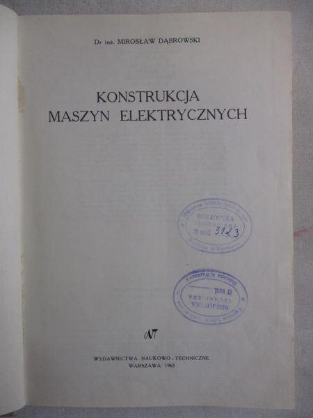 Konstrukcja maszyn elektrycznych