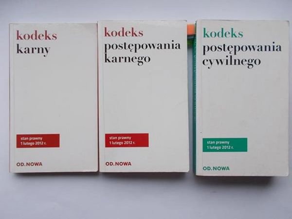Kodeks karny/Kodeks postępowania karnego/Kodeks postępowania cywilnego