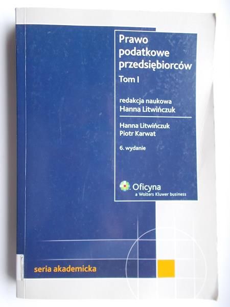 Prawo podatkowe przedsiębiorców, T. I