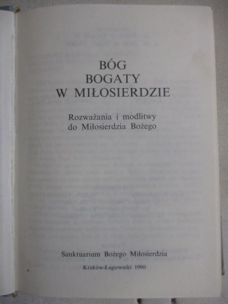 Bóg bogaty w miłosierdzie