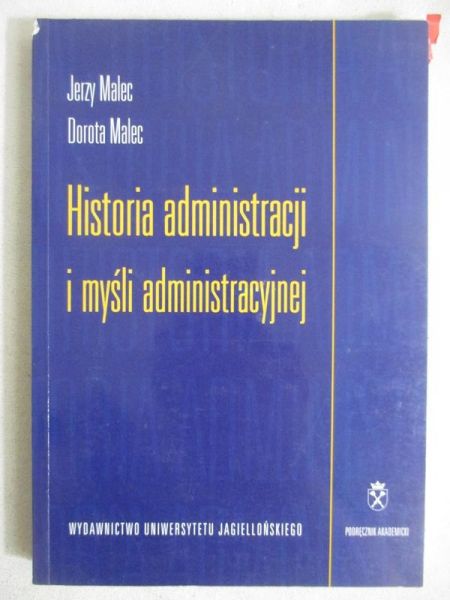 Historia administracji i myśli administracyjnej