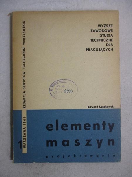 Elementy maszyn. Projektowanie cz. I