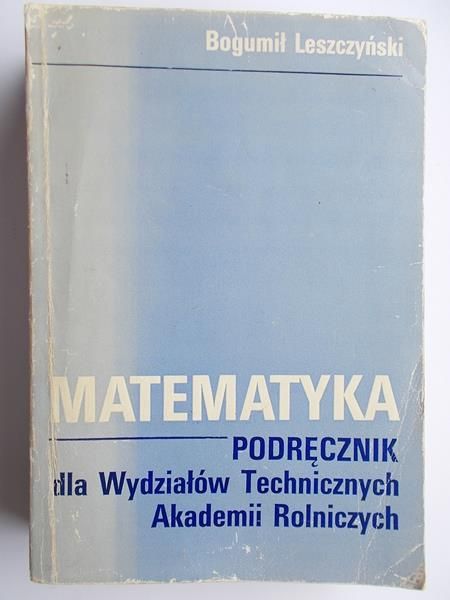 Leszczyński Bogumił - Matematyka