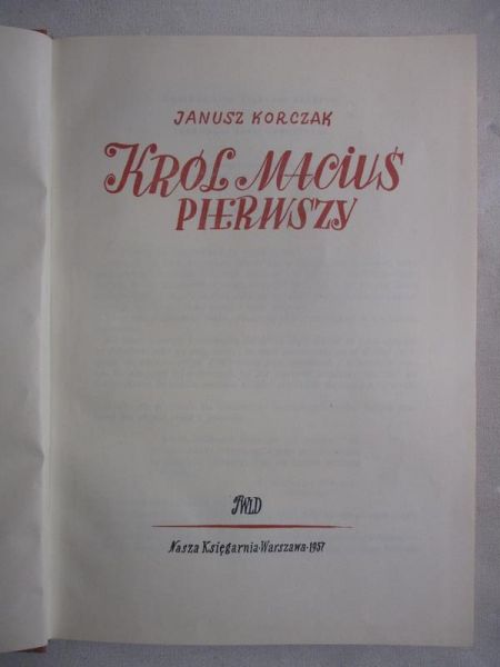 Król Maciuś Pierwszy