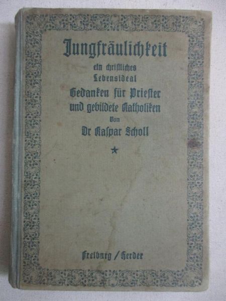 Jungfraulichkeit ein hristliches Lebensideal, 1922 r.