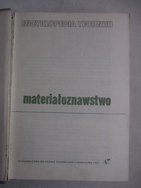 Materiałoznawstwo encyklopedia