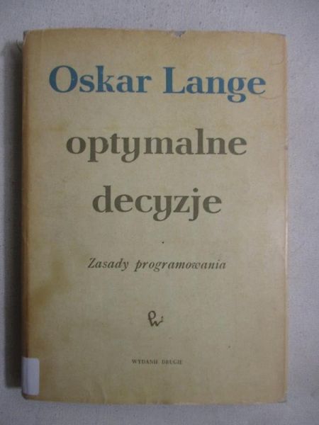 Lange Oskar - Optymalne decyzje