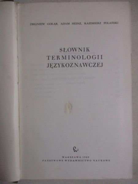 Słownik terminologii językowej