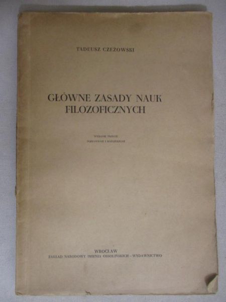 Główne zasady nauk filozoficznych