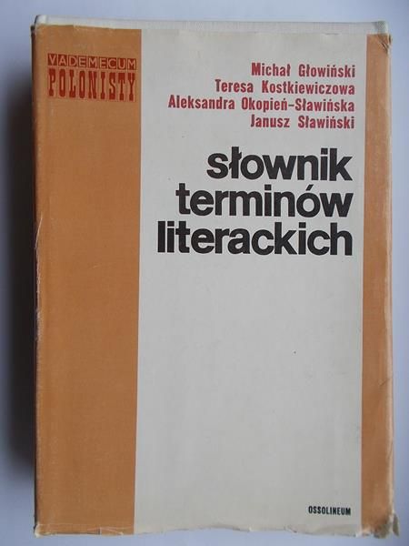 Głowiński Michał - Słownik terminów literackich