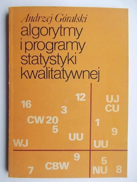 Algorytmy i programy statystyki kwalitatywnej
