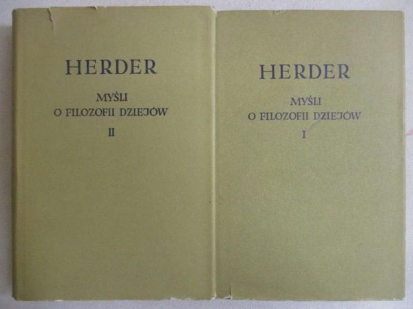 Myśli o filozofii dziejów, t. 1-2