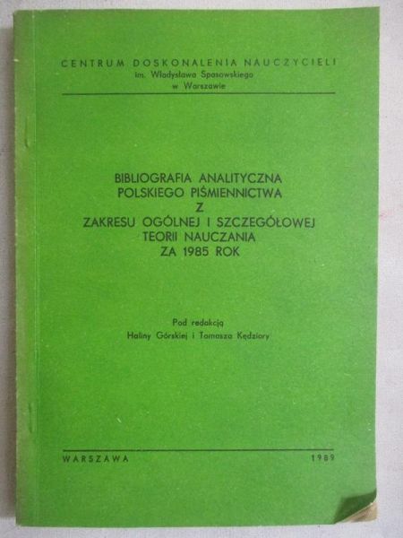 Bibliografia analityczna polskiego piśmiennictwa