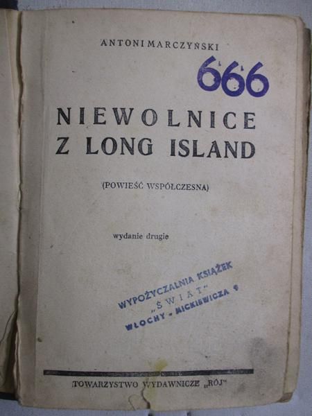 Marczyński Antoni - Niewolnice z Long Island, ok. 1932 r.