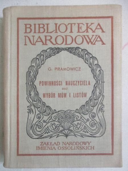 Powinności nauczyciela oraz wybór mów i listów