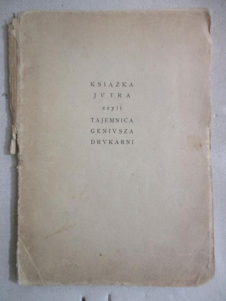 Książka jutra, 1922 r.