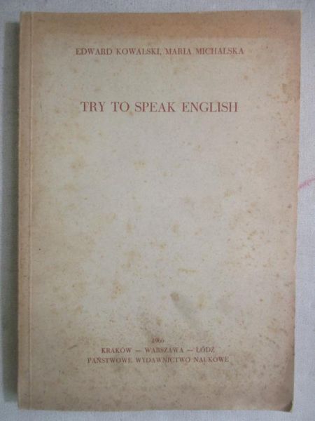 Try to Speak English