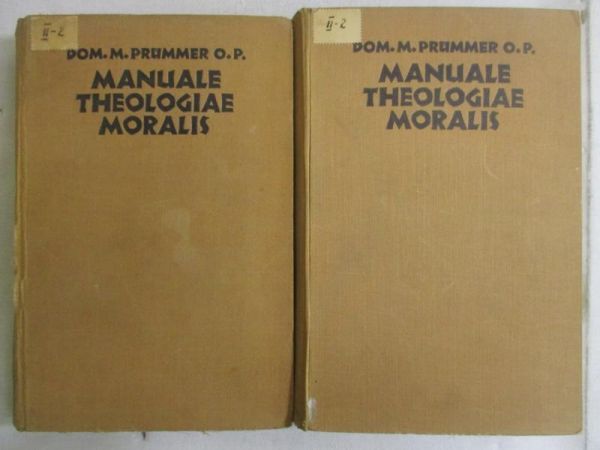 Prummer Dom M. - Manuale Theologiae Moralis, t. 1-2, 1920 r.