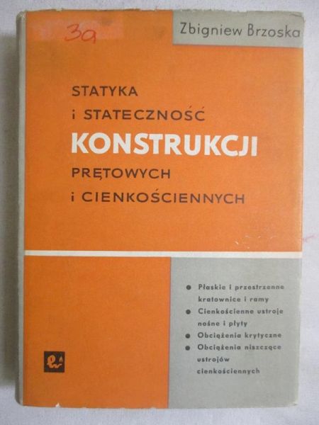 Statyka i stateczność konstrukcji prętowych i cienkościennych