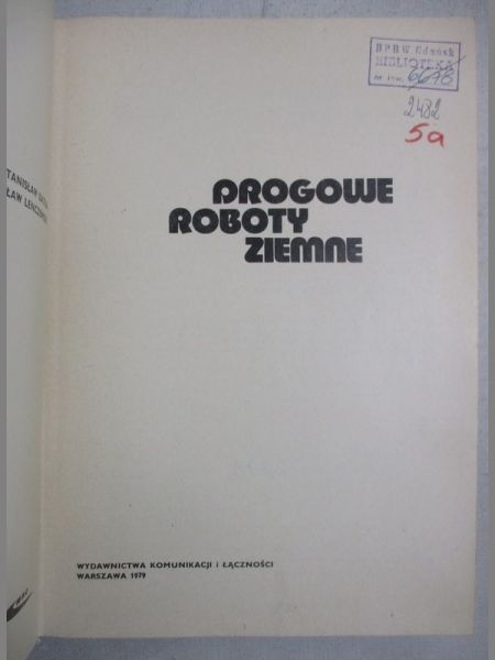 Datka Stanisław- Drogowe roboty ziemne