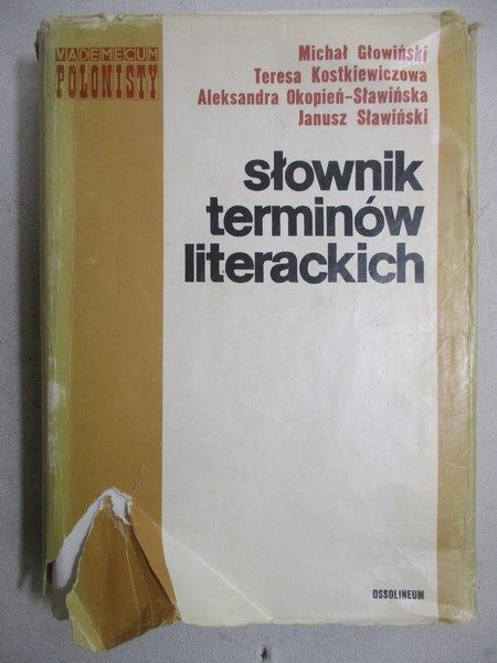 Głowiński Michał - Słownik terminów literackich