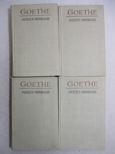Goethe J. W. - Dzieła wybrane, t. 1-4
