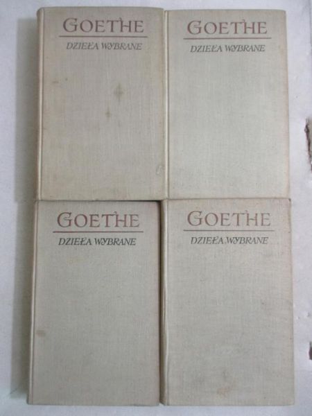 Goethe J. W. - Dzieła wybrane, t. 1-4