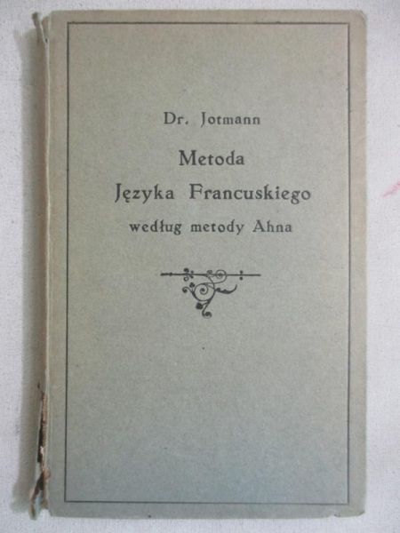 Metoda języka francuskiego według metody Ahna, 1921 r.