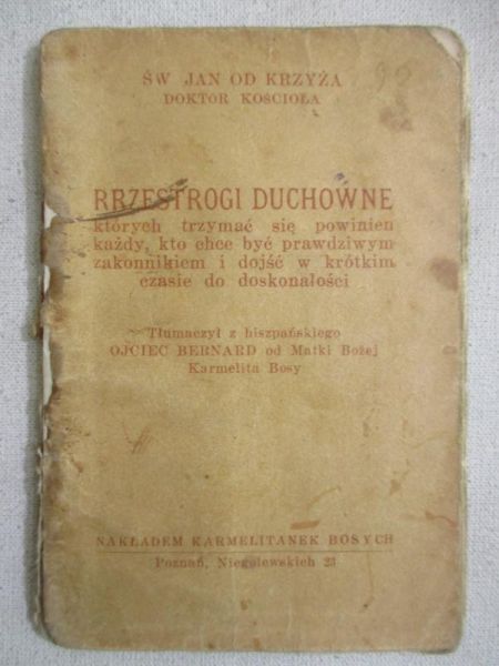 Przestrogi duchowne,1937 r.