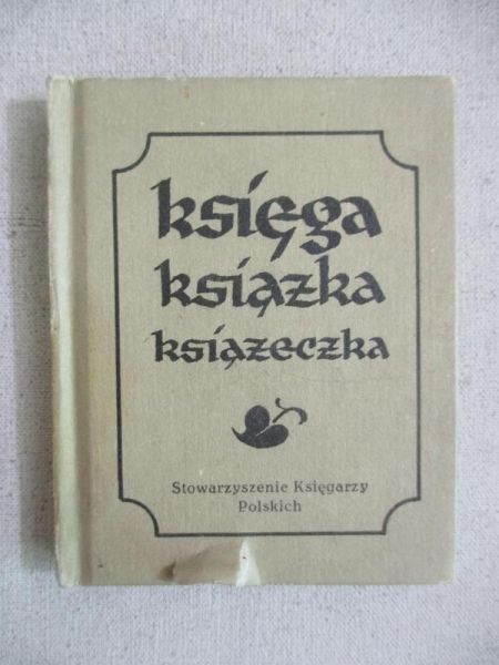 Księga, książka, książeczka. Miniatura