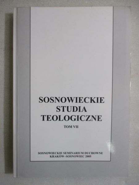 Sosnowieckie Studia Teologiczne, Tom VII