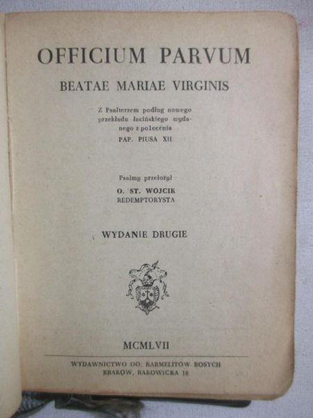 Officium parvum Beatae Mariae Virginis