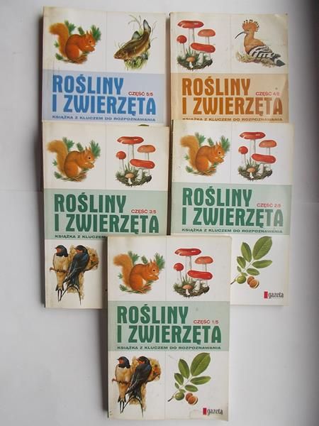 Rośliny i zwierzęta, zestaw 5 książek