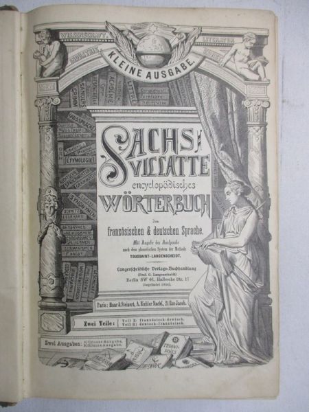 Sachs Villatte Enzyklopadisches Worterbuch, 1903r.