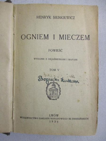 Ogniem i mieczem, 1936 r.
