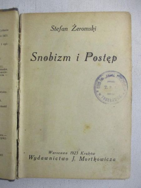 Snobizm i Postęp, 1923 r.