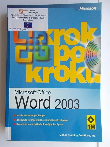 Microsoft Office Word 2003 krok po kroku